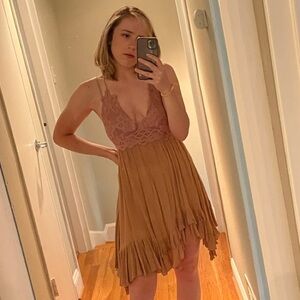 Free People Adella Slip Dress